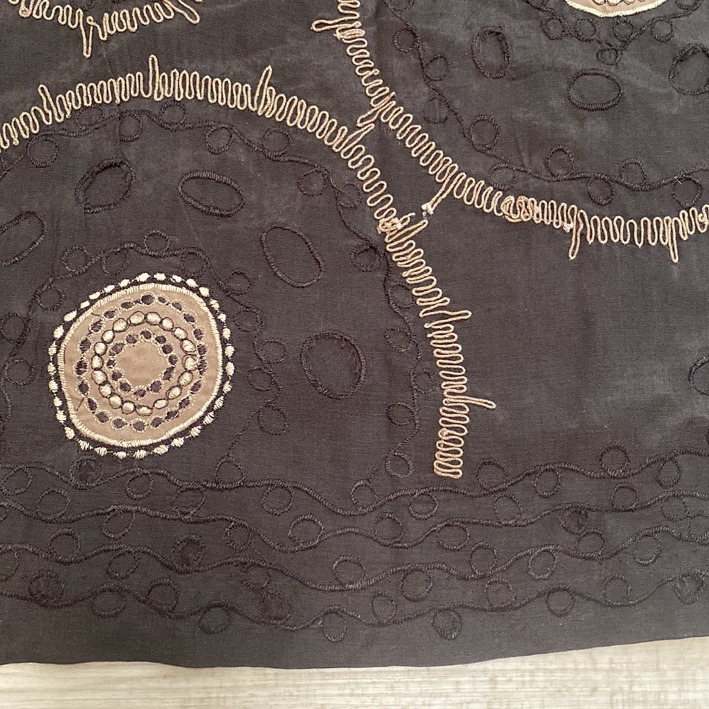 NWT Chico’s Circular Opulence Carabel Skirt In Fudge Size 1. (M/8) - Picture 8 of 9